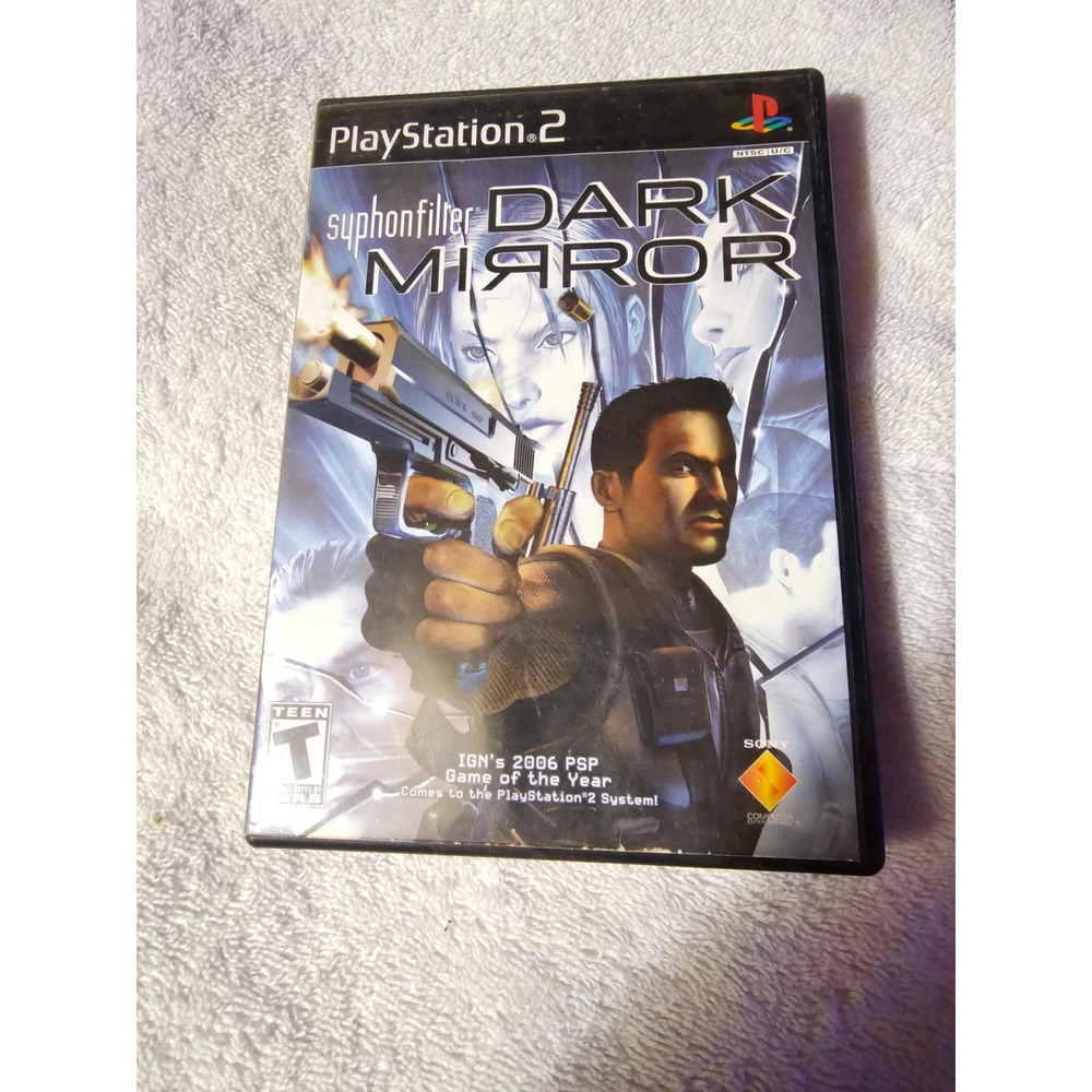 Syphon Filter Dark Mirror PS2 Game PlayStation 2 Action Adventure Shooter